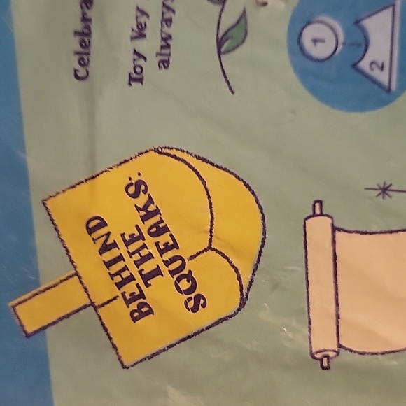 Bark SQUEAK! Blue and White Hanukkah Dog Toy Set - Picture 7 of 15